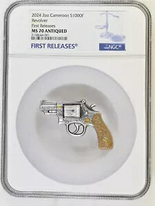 2024 �J�����[�� ���{���o�[�^ 2�I���X 999 �V���o�[ NGC MS 70 �t�@�[�X�g�����[�X �g�b�v�|�b�v