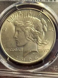 1926 D Peace Silver Dollar�APCGS MS63�ACAC�A�L�[�f�[�g �f���o�[ inv07 s117l