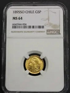 1895 TeBAS 5 y\ ` NGC MS64 