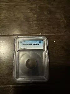 1877 PCGS AG03 �C���f�B�A�� �w�b�h �Z���g 1c �y�j�[ �č������� 1877 AG-03 ���A �L�[ ���t �R�C��