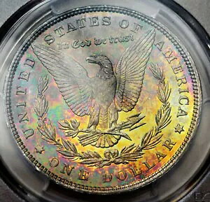 1886 ���[�K�� �V���o�[ �h�� PCGS MS63 �����X�^�[ �g�[�j���O-030