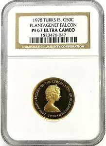 1978 �^�[�N�X�E�J�C�R�X �S�[���h 265 �~���g 50 �N���E�� NGC �v���[�t 67 �E���g�� �J���I �t�@���R��