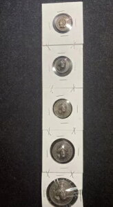 5 bg 1900 N REPOUSSE / POP OUT COINS- 3 1904 pego[t