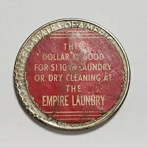 1934 $1 Peace LXebJ[ Vo[ _[ - Empire Laundry A - D5164