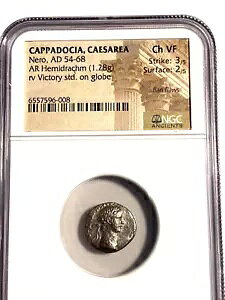 AN40�A�l���AAV Hemidrachm rv Victory std Globe NGC CH VF Sear 1949 ���[�}�� �R�C��