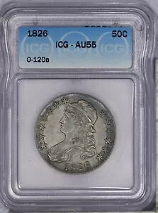 1826 �L���b�v�h �o�X�g �n�[�t �_���[ 50c ICG AU55 O-120a - R-4 �o���G�e�B�I