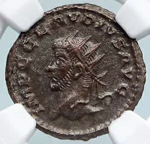 CLAUDIUS II Gothicus �{���̌Ñ� 268AD �I�[���h���[�}�R�C�� MINERVA NGC i89827