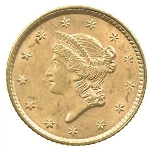 1853 �N $1 ���o�e�B �w�b�h �S�[���h �_���[ *2225