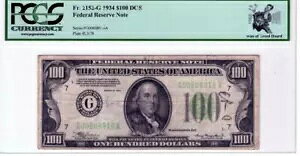 FRB 2152-C PCGS ×~̕ 1934 $100.00 FRN FRB Res Note
