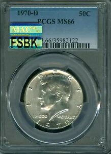 1970 D KENNEDY n[t_[ PCGS MS66 PQ MAC FSBK tXvbgr[N & X|bgX *