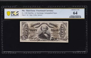US 50c [ʉݎ TC背bhobN FR 1328 PCGS 64 Ch CU (03)
