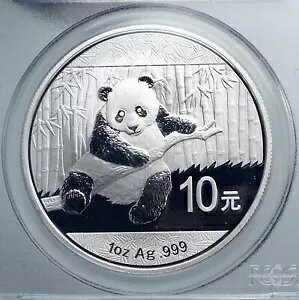 2014 CHINA PANDA Bamboo TEMPLE of HEAVEN �V���o�[ 10 �������R�C�� PCGS i89064