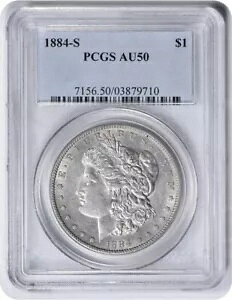 1884-S ���@�� 8 �����K�� �h�� MPD AU50 PCGS