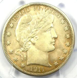 1911 �o�[�o�[ �n�[�t�_���[ 50C - PCGS �����ʏڍ� (MS UNC) - ���A�R�C��!