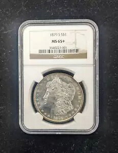 1879 S ���[�K�� �V���o�[ �_���[ NGC MS-65+ �u�����A���g ������ 7001