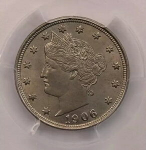 1906 ���o�e�B �j�b�P�� PCGS MS65