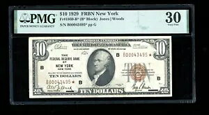 DBR 1929 $10 FRBN STAR j[[N_1860-B* PMG 30 VA B00043495*
