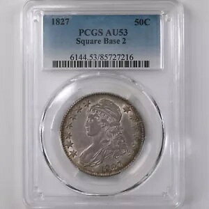 1827 Lbvh oXg 50C PCGS F AU53 XNGA x[X 2