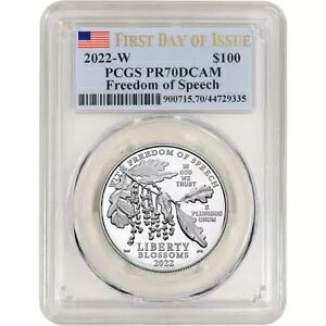 2022 W AJ v`i C[O v[t 1 IX $100 PCGS PR70 DCAM s