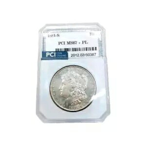1881-S MORGAN DOLLAR �x�^�[�f�C�g �n�C�O���[�h�v���[�t���C�N�R�C��