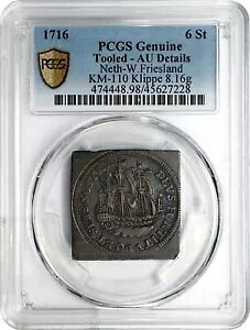 *** PCGS *** �I�����_ - ���t���W�A *** KLIPPE 6 STUIVERS 1716 *** AU *** u1