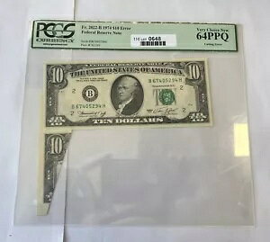 1974 $10 FRN �G���[�m�[�g PCGS GEM �V���� 64 PPQ �ؒf�G���[