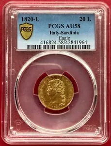 C^A - Tf[jAS[h 20  1820-L C[O - PCGS AU 58AA 7