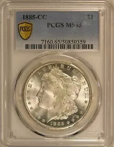 1885-CC u[Kv 1 h PCGS MS65 *[ ~g*
