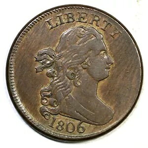 1806 C-4 Lg 6�A�X�e�� �h���[�v �o�X�g �n�[�t�Z���g �R�C�� 1/2c