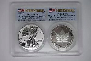 2019-W �V���o�[ �C�[�O�� �������o�[�X�v���[�t Pride of Twonations PCGS PR-70 FS