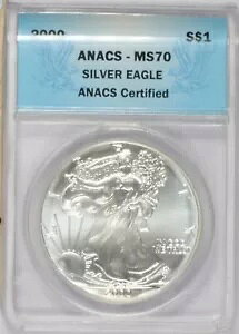 2000 Vo[ C[O $1 ANACS MS70BDz啝ɉ
