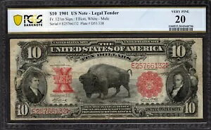 1901 �N $10 �@��ʉ݃o�C�\������ PCGS 20 Fr.121m ���i�ԍ� 45448706