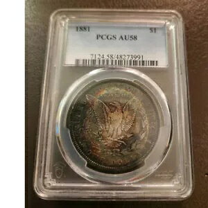 PCGS AU58 �����X�^�[ �u���Y�A�C �g�[�j���O ���[�K�� �h�� 1881