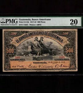 �O�A�e�}�� 500�y�\ 1918 P-S115b * PMG VF 20 * ���A *