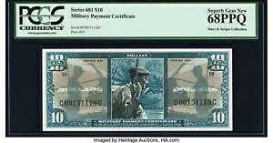 S917-1 MPC �V���[�Y 681 $10 PCGS 68 PPQ �X�^�[����уX�g���b�v