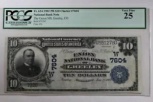 1902 $10 PCGS VF25 FR.624 PB CHARTER #7604 N.B.N.�U ���j�I�� NB�A�O���[���[�A�R�����h�B