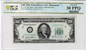 1950 $100 �A�M�������x*STAR*note-fr.2157-Imule*(Minn)PCGS 30PPQ-����!