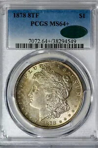 1878 8TF ���[�K�� PCGS MS64+ *CAC �F�؍ς�* 8 ���H�A�J���[�g�[���̕��!