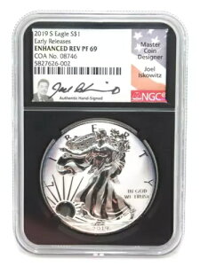 2019-S $1 �V���o�[ �C�[�O�� NGC �G���n���X�h REV PF69 ���������[�X �W���G���E�C�X�R�E�B�b�c ����