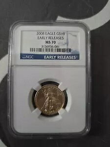 2008 G$10 1/4 �I���X �S�[���h �A�����J�� �C�[�O�� MS70 NGC 3136936-081 ���������[�X