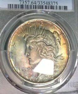1922 �s�[�X �_���[ PCGS MS 64 ���C���{�[ �g�[�� �����X�^�[ OB.??�A�C �A�s�[��!�v���X*���@��?