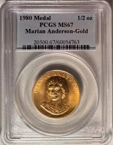 1980 }A A_[\ AJ A[c S[h 1/2 IX_ PCGS MS67 ? 荢!!