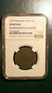 1797 ステムズ REV OF 97 ドレープバスト ラージセント NGC XF 1C ペニーコインを価格で販売します!