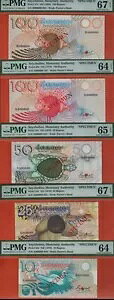 ZCVFW{Zbg P23-P27 10Rp-100Rp  PMG O[hׂ UNC