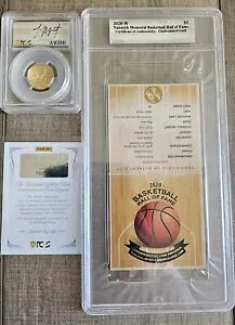 2020 �o�X�P�b�g�{�[���a�� $5 �S�[���h PCGS MS70 FDOI JA MORANT AUTO POP 2 �p�j�[�j
