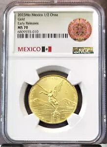 2023 LVR 1/2 IU S[h x^ NGC MS 70 [X WF 1/2 IX p[tFNg