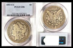 1893-CC $1-PCGS 06-IWi̕\ʂƐF[K h