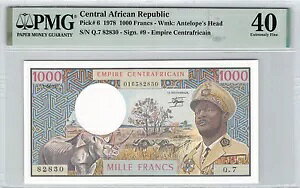 Empire Centrafricain - 1000 t - 1.4.1978 - sbN 6 - Q.7 - N°82830 - PMG 40