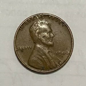 1946 D リンカーン ウィート セント ペニー アメリカ 1 セント コイン
