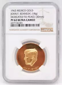 1963 LVR S[h W F PlfB - aɕ 30mm - NGC PF62 Eg JI